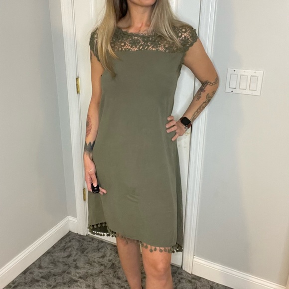 Skye’s The Limit Green High-Low Tassel Dress - Picture 10 of 12